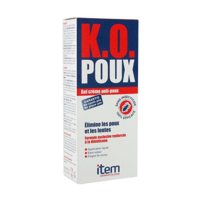 K.O. POUX GEL CREME ANTI-POUX 100ml Item Dermatologie