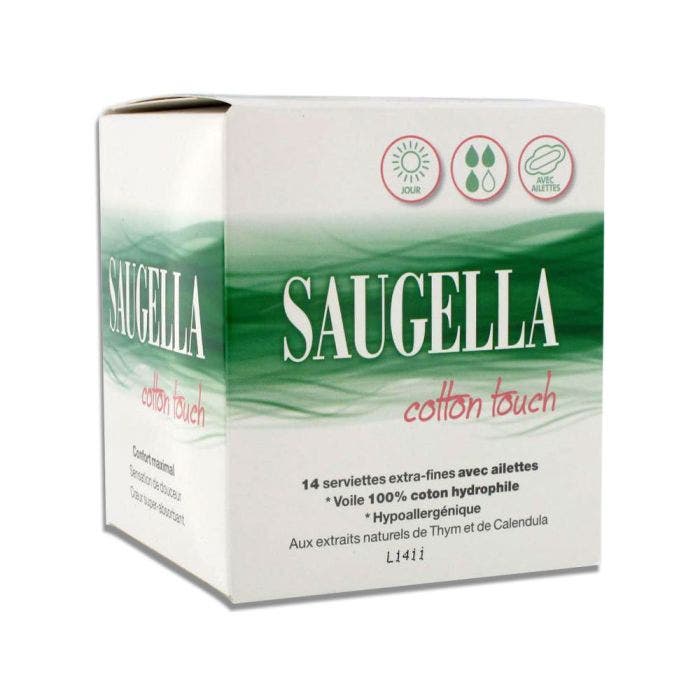 Serviettes Hygieniques Jour x14 CottonTouch Saugella