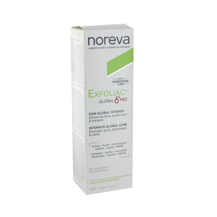 Exfoliac global 6+PRO soin global intensif, peaux à imperfections 30ml Exfoliac Noreva