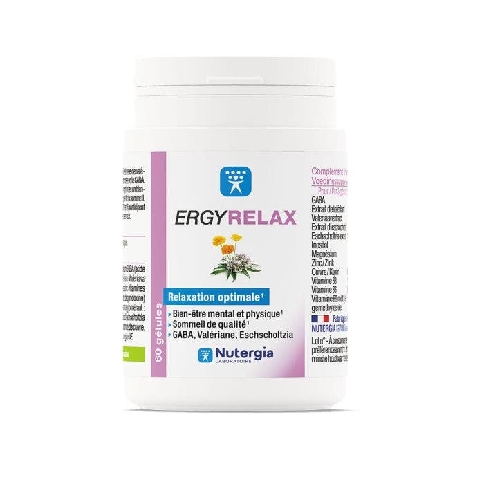 Ergyrelax Relaxation 60 Gélules Nutergia
