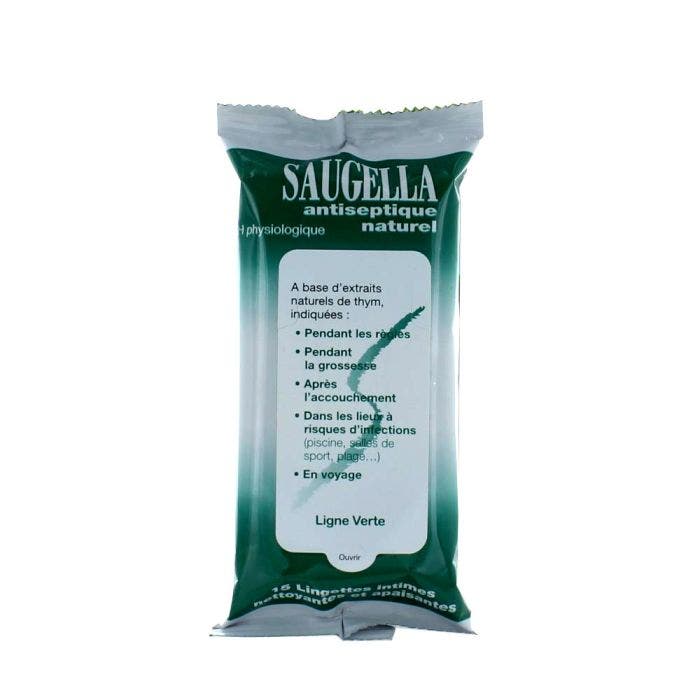 Lingettes Antiseptique Naturel A base de Thym x15 Antispetique Saugella