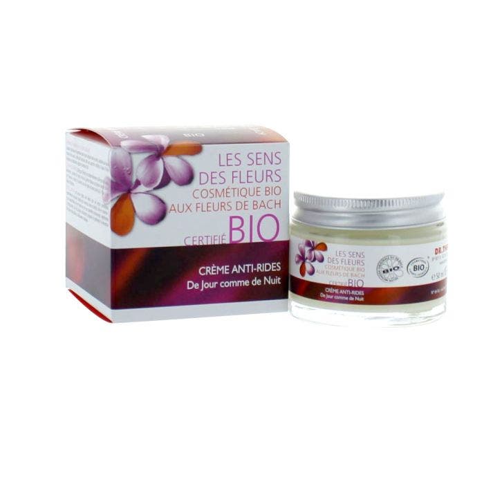 Les Sens Des Fleurs Cosmetique Bio Aux Fleurs De Bach Creme Anti-rides De Jour Comme De Nuit 50ml Dr. Theiss Naturwaren