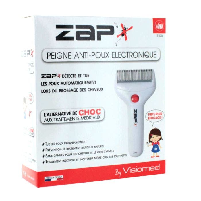 Peigne Anti-poux Electronique Zap Z100 Visiomed