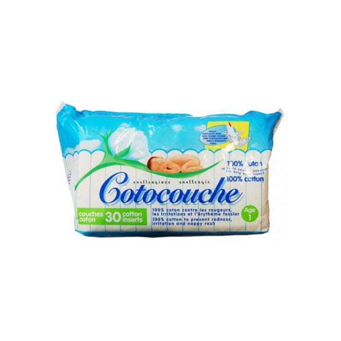 Couches 1er Age x30 Cotocouche 100% Coton Gilbert