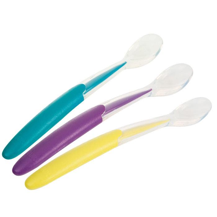 Lot De 3 Cuilleres Douce En Silicone 6 Mois Et Plus Nuk