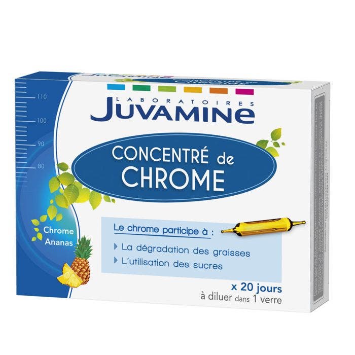 Concentre De Chrome 20 Ampoules Juvamine
