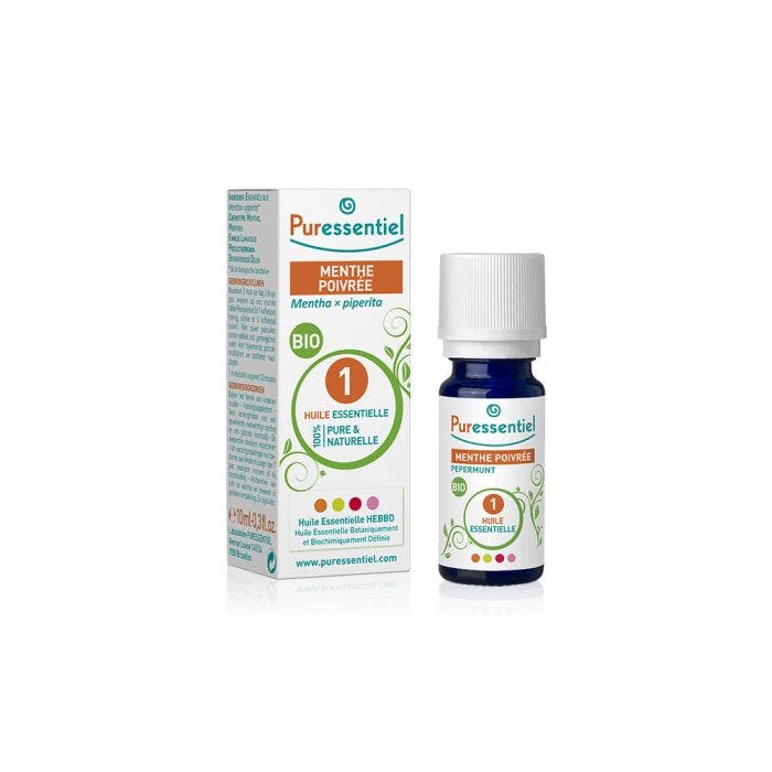 Menthe Poivree Bio 10ml Huiles Essentielles Puressentiel