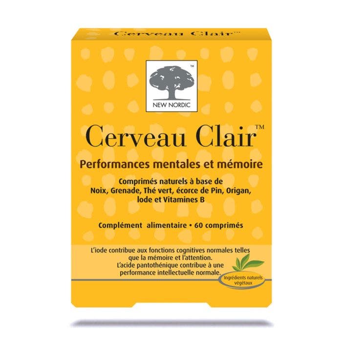 Cerveau Clair 60 Comprimes New Nordic
