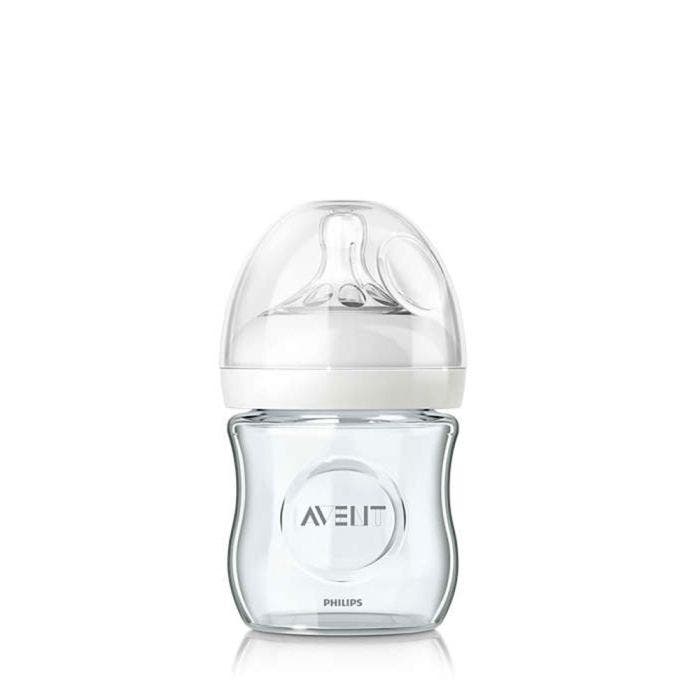 Biberon En Verre 120ml Natural 2.0 Dès La Naissance Et + Avent