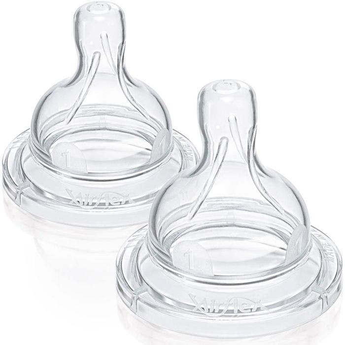 Tetines Silicone Debit Nouveau-ne X2 Classic+ 0 Mois Et Plus Avent
