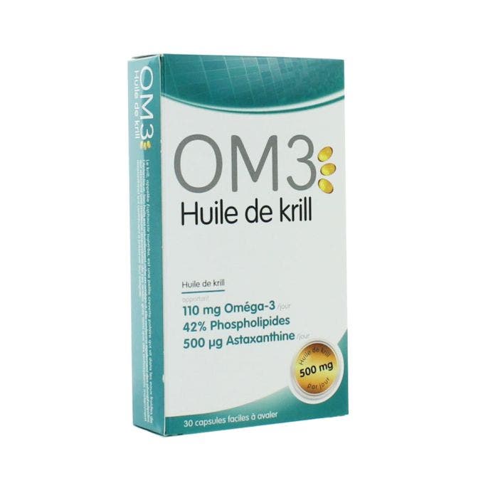 HUILE KRILL 500 MG 30 capsules OM3