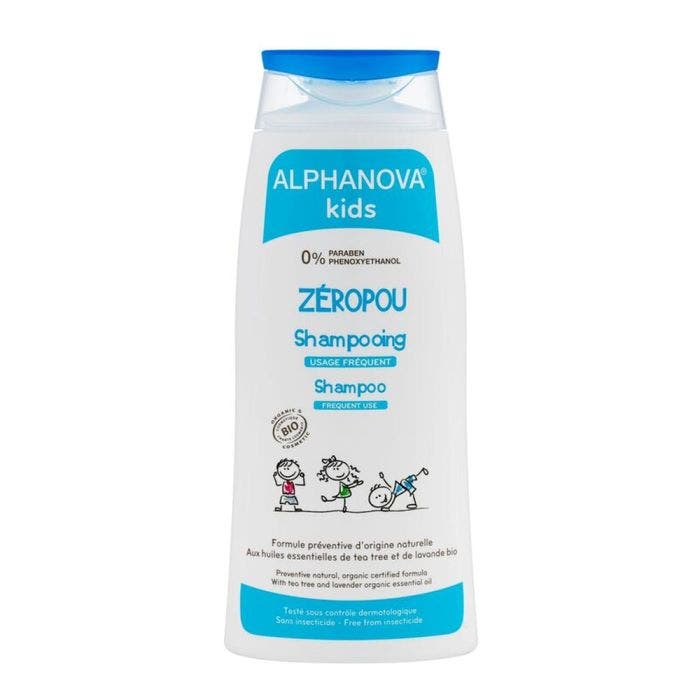 Kids Zeropou Shampooing Anti Poux Bio 200ml Alphanova