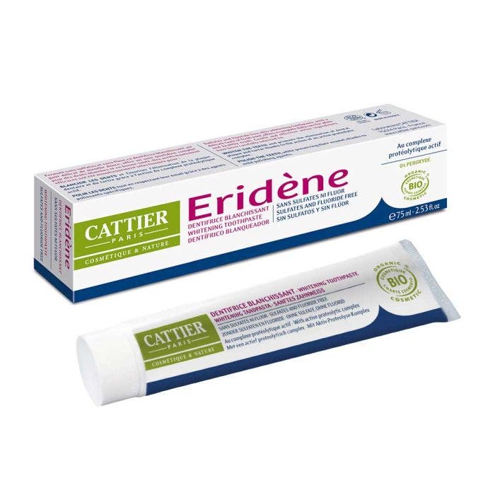 Eridene Blanchissant Bio 75ml Dentifrice Cattier