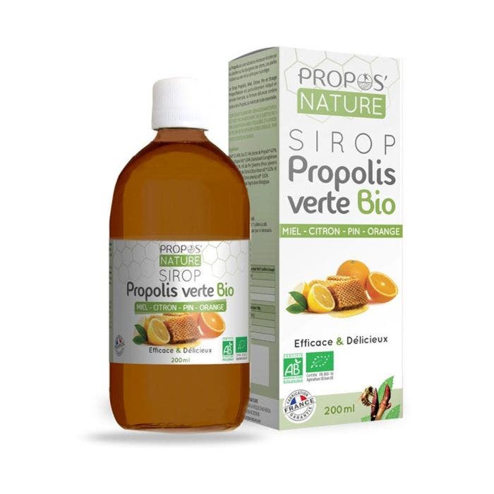 PROPOS'NATURE SIROP PROPOLIS VERTE BIO 200ML