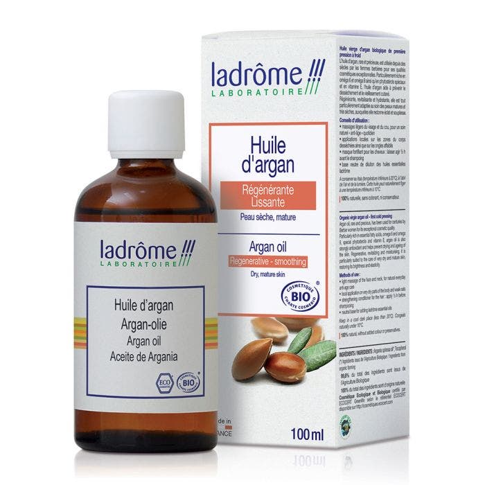 Huile Vegetale D'argan Bio 100ml Ladrôme