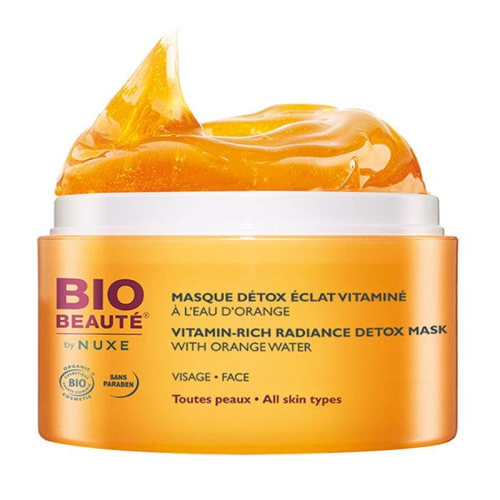 BIO BEAUTE BY NUXE MASQUE DETOX ECLAT VITAMINE A L'EAU D'ORANGE VISAGE TOUTES PEAUX 50ML