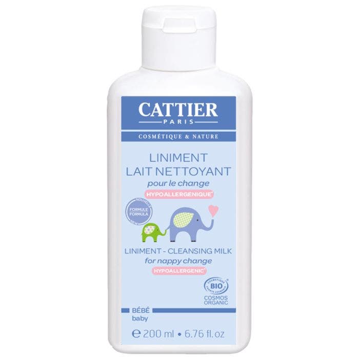 Liniment Lait Nettoyant Hypoallergenique Pour Le Change Bio 200ml Bebe Cattier
