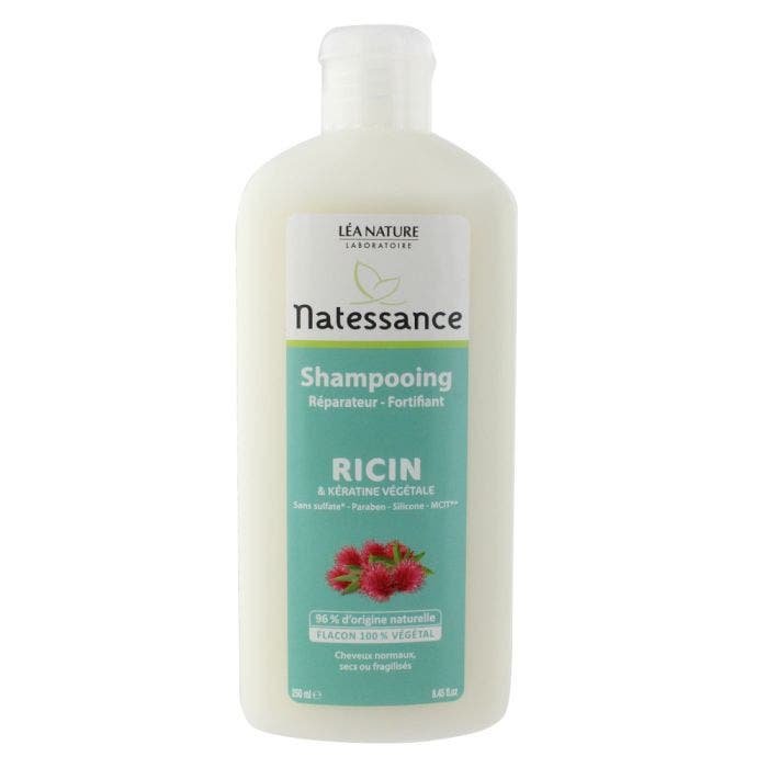 Shampooing Reparateur Fortifiant Et Keratine Vegetale Cheveux Normaux Secs Ou Fragilises 250 ml Natessance