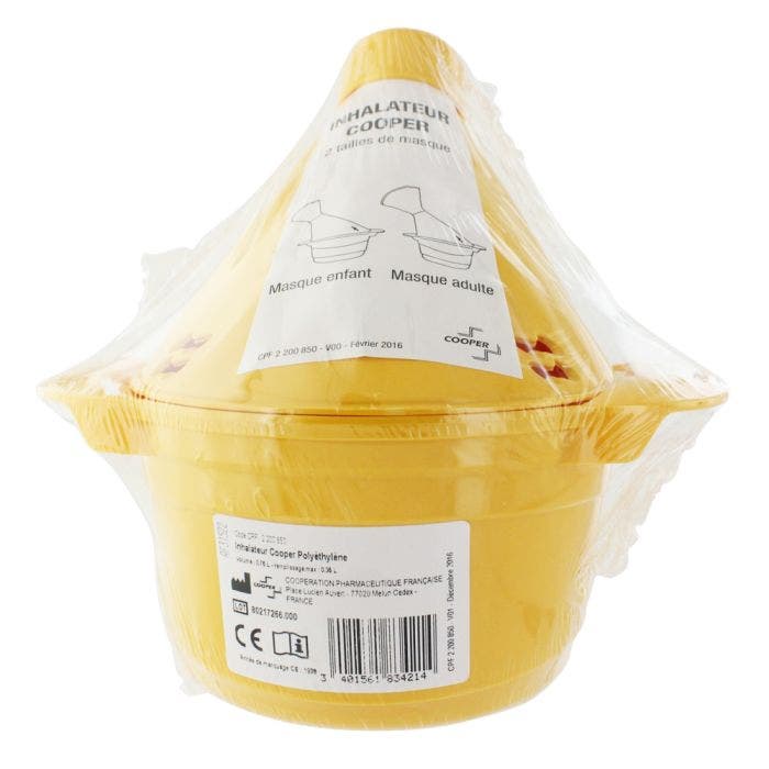 Inhalateur Plastique Avec 2 Tailles De Masque Enfant Et Adulte Cooper