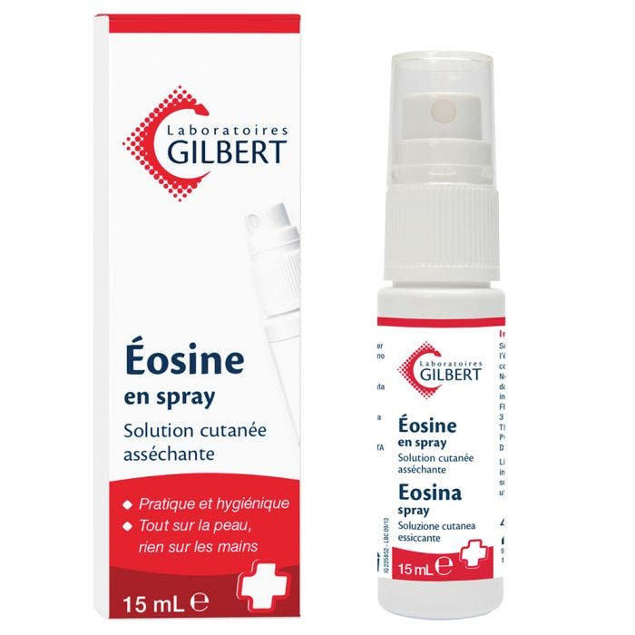 Eosine En Spray Solution Cutanee Assechante 15 ml Gilbert Easypara