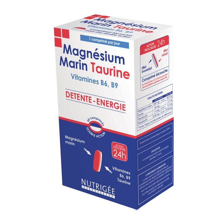 Magnesium Marin Taurine 60 Comprimes Nutrigée