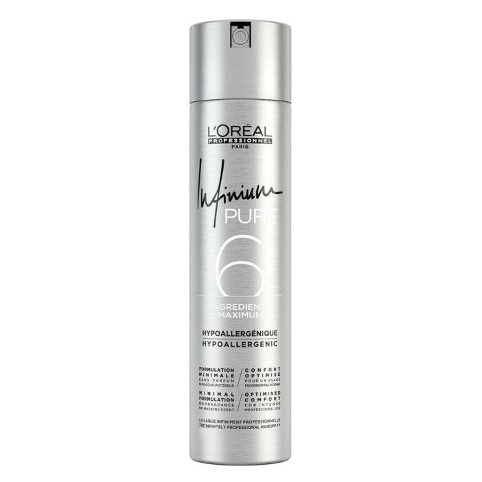 Pure 6 Laque Fixation Souple 300ml Infinium L'Oréal Professionnel