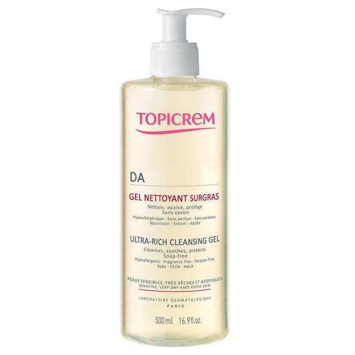 Gel Nettoyant Surgras Visage Et Corps 500ml DA Peaux Atopiques Topicrem