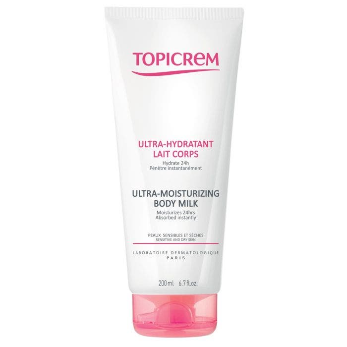 Lait Corps 200ml Ultra-Hydratant Peaux Sensibles Et Seches Topicrem