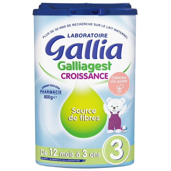Galliagest Premium 3 Croissance Lait En Poudre 12 Mois 3 Ans 800 G Gallia Easypara