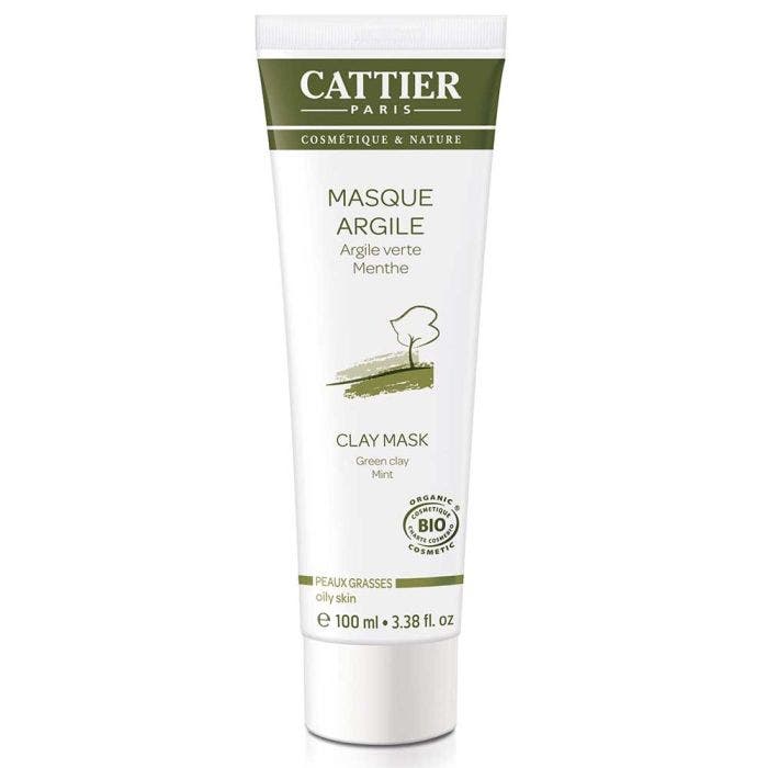 Masque Visage Verte Et Menthe Peaux Grasses Bio 100ml Cattier