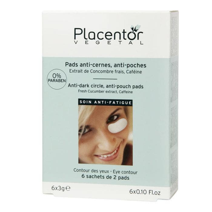 PLACENTOR VEGETAL PADS ANTI-CERNES A LA CAMOMILLE D'OR 6 SACHETS X 2
