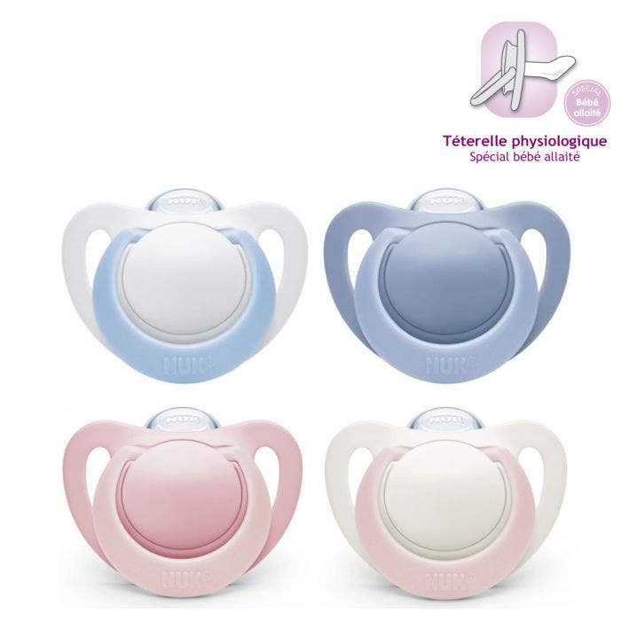 Sucettes Physiologiques En Silicone Genius Taille 3 18 Mois Et Plus X2 Nuk