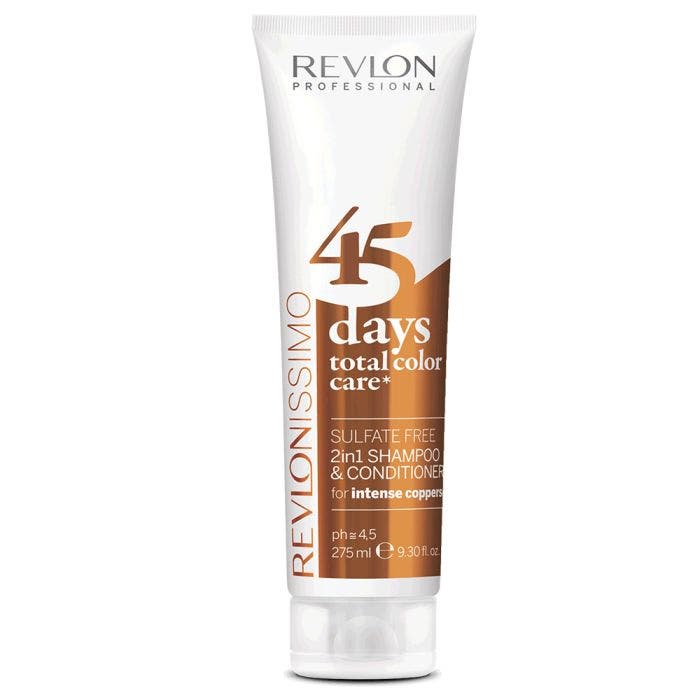 Revlonissimo 45 Days Color Care Shampooing & Conditioner Apres-shampooing Intense Copper 275ml Revlon Professional