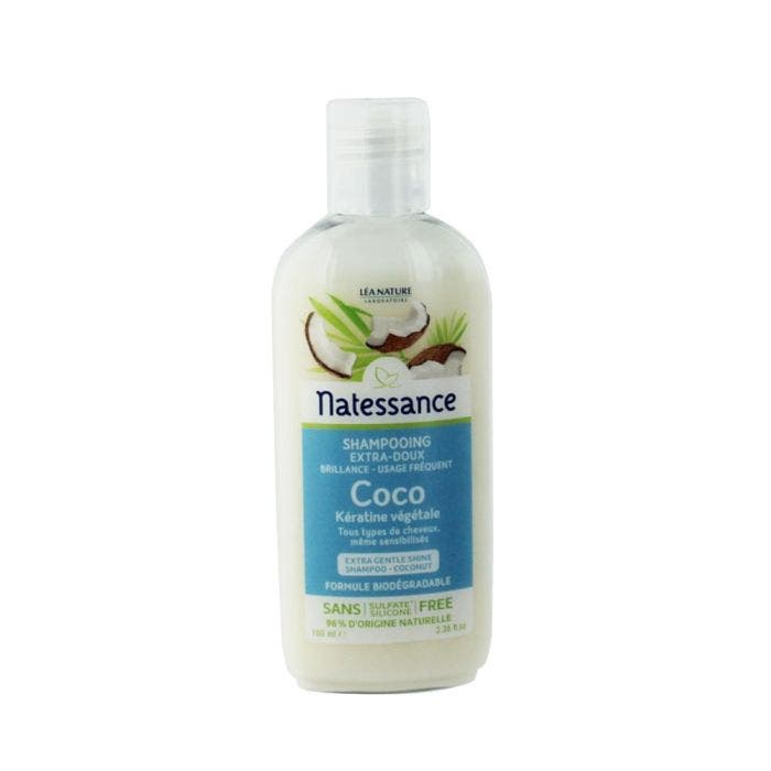 Shampooing Brillance Et Keratine Vegetale 100ml Coco Natessance