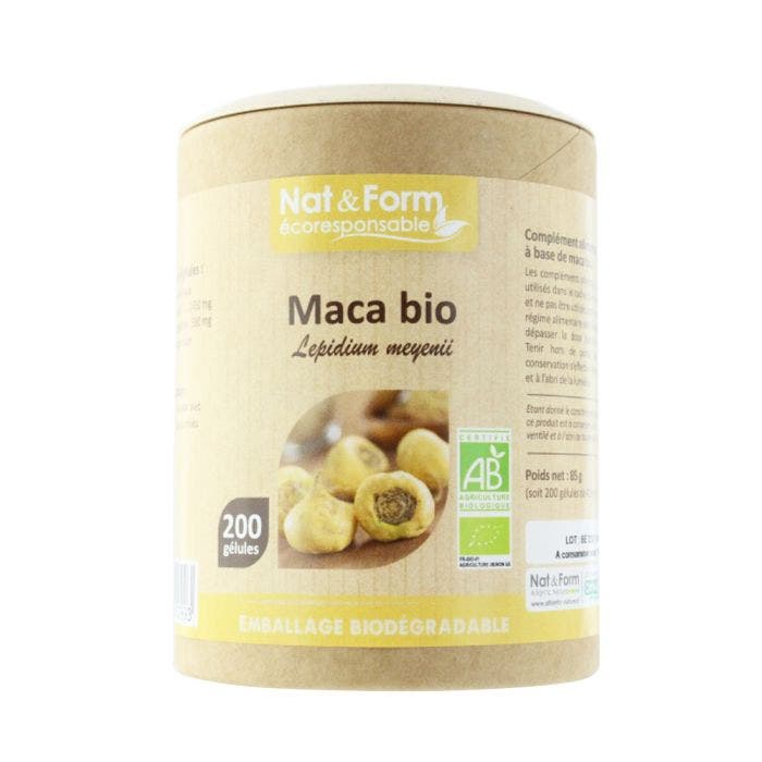 MACA DU PEROU BIO 200 Gélules Nat&Form