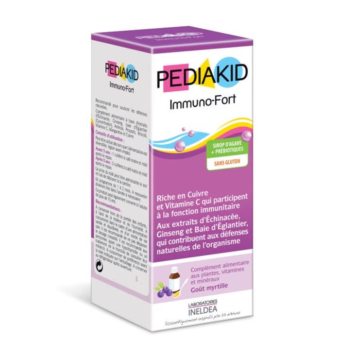 Immuno-fort Sirop Gout Myrtille 250ml Pediakid