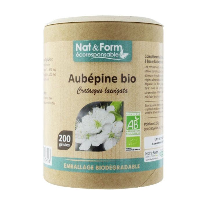 AUBEPINE BIO 200 Gélules Nat&Form