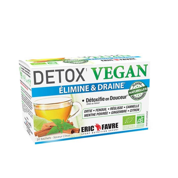 Detox Vegan Tisane 20 Sachets Eric Favre