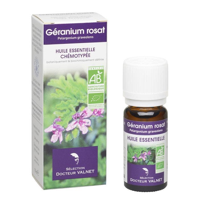 HUILE ESSENTIELLE GERANIUM ROSAT BIO 10ml Dr. Valnet