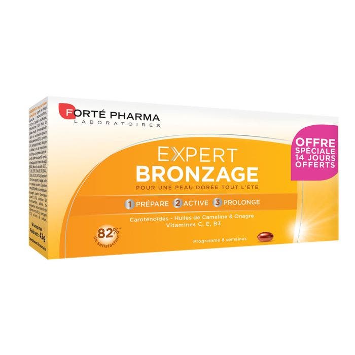 Expert Bronzage 56 comprimés Programme Préparateur solaire Forté Pharma