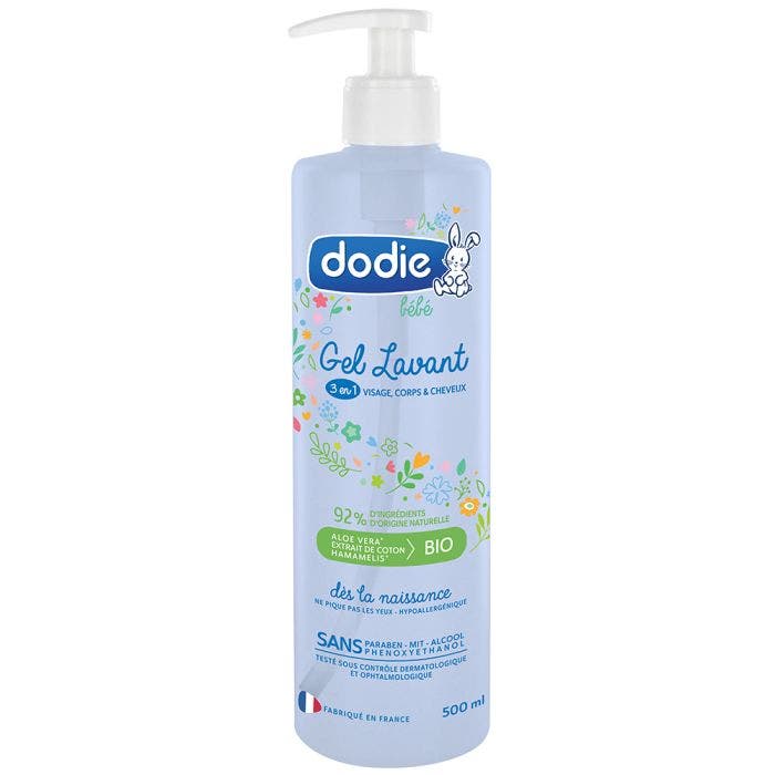 Gel Lavant 3-en-1 Des La Naissance 500ml Dodie