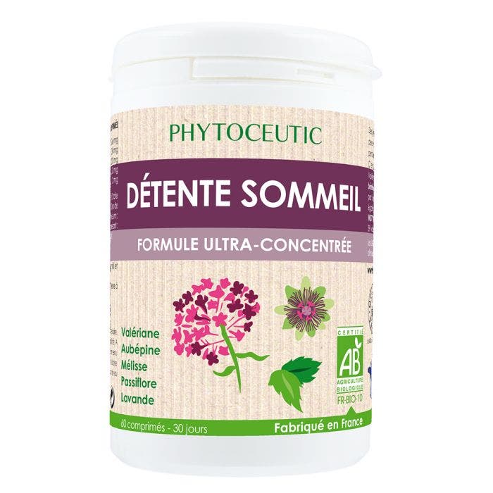 Detente Sommeil Bio 60 Comprimes Phytoceutic