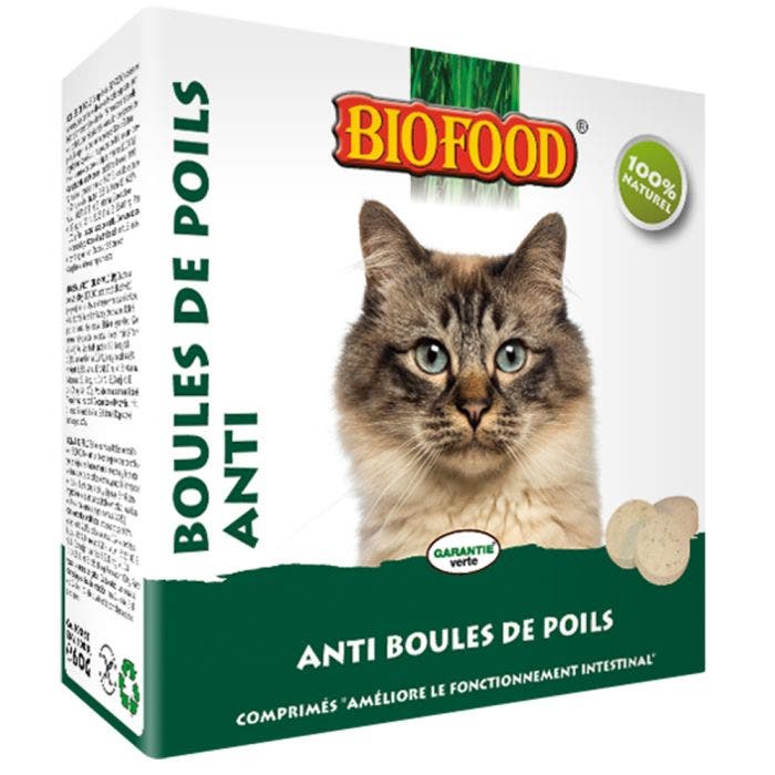 Anti Boules De Poils Chat 100 Comprimes Biofood Easypara