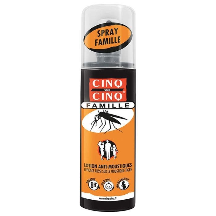 Lotion Anti-moustiques Famille Des 6 Mois 100ml Cinq Sur Cinq
