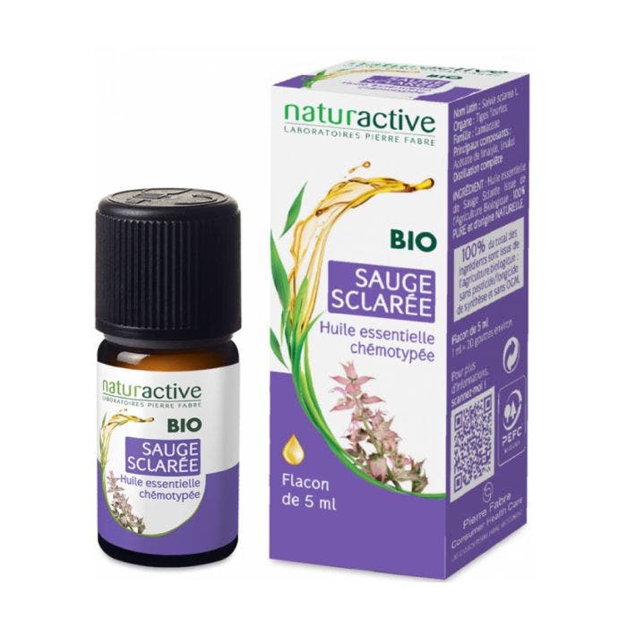 Huile Essentielle Bio Sauge Sclaree 5ml Naturactive