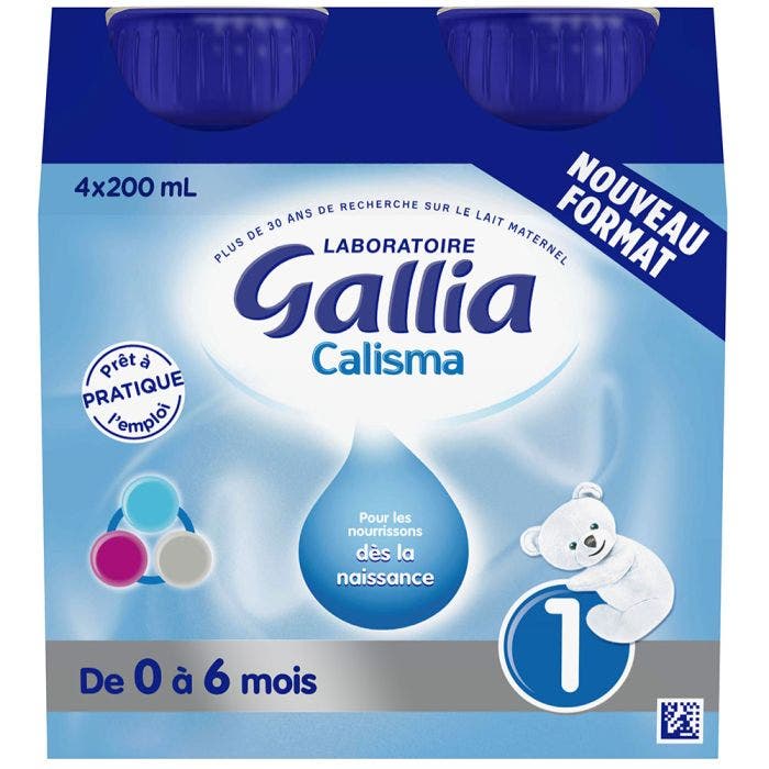 Calisma 1 Lait Pret A L Emploi Des La Naissance 0 6 Mois 4 Bouteilles De 0ml Gallia Easypara Calisma 1 Lait Pret A L Emploi Des La Naissance 0 6 Mois 4 Bouteilles De 0ml Gallia Easypara