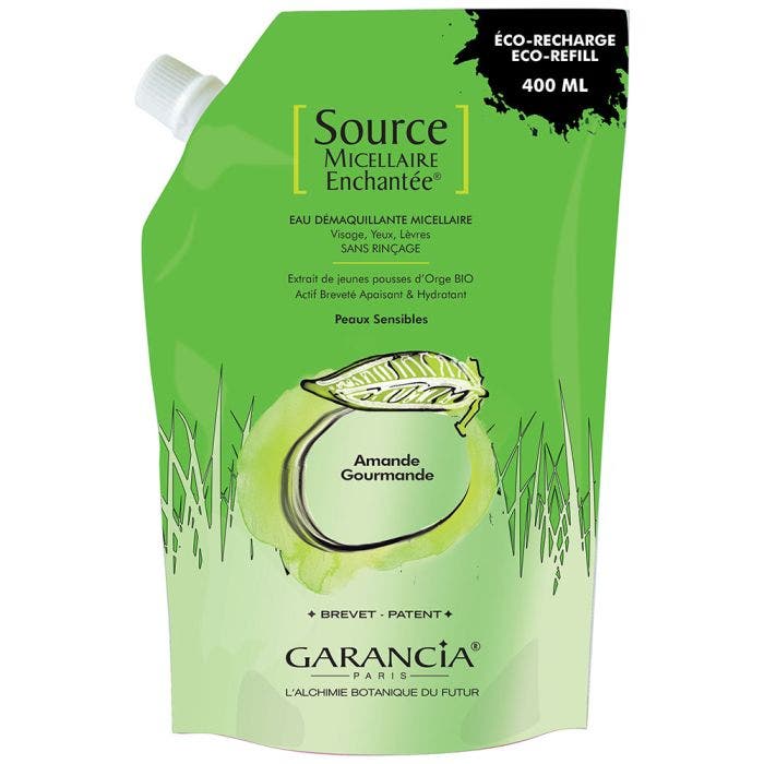 Source Eau Demaquillante Micellaire Recharge Amande Gourmande 400ml Enchantee Garancia