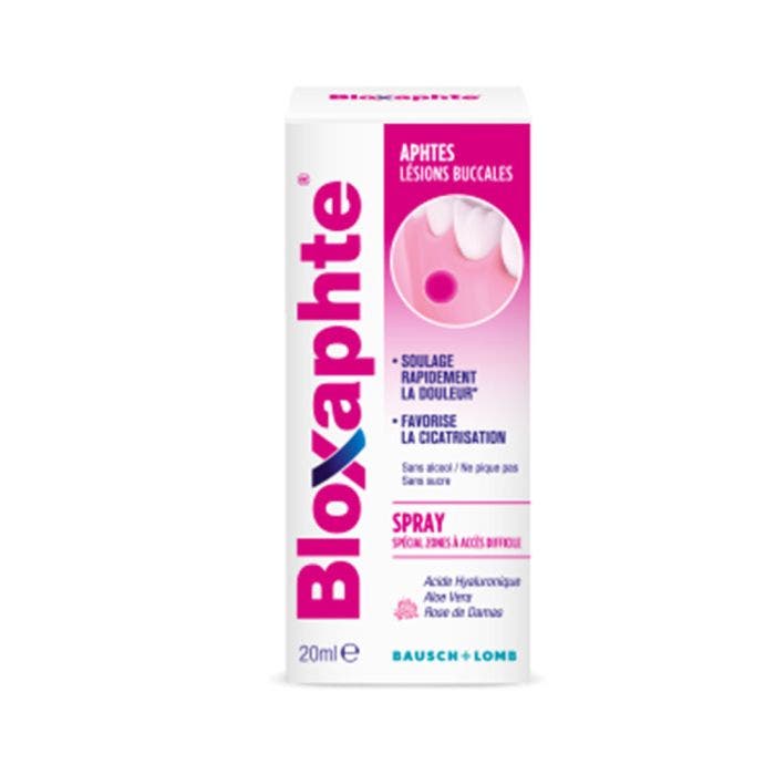 BLOXAPHTE SPRAY ADULTE SANS ALCOOL 20ml Bausch&Lomb