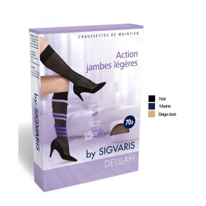 Delilah Chaussettes De Maintien 70d Action Jambes Legeres 1 Paire Sigvaris