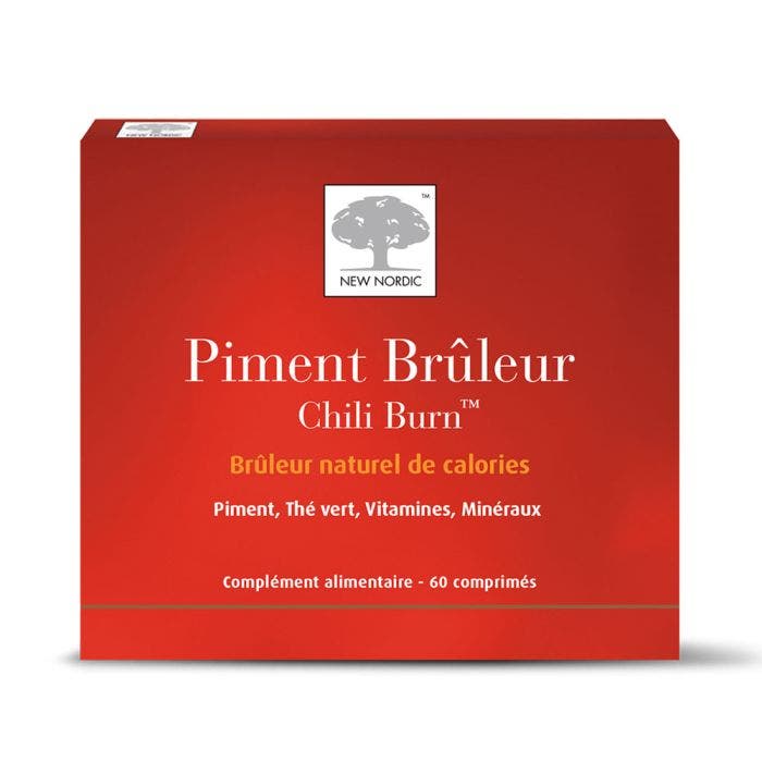 NEW NORDIC PIMENT BRULEUR CHILI BURN 60 COMPRIMES